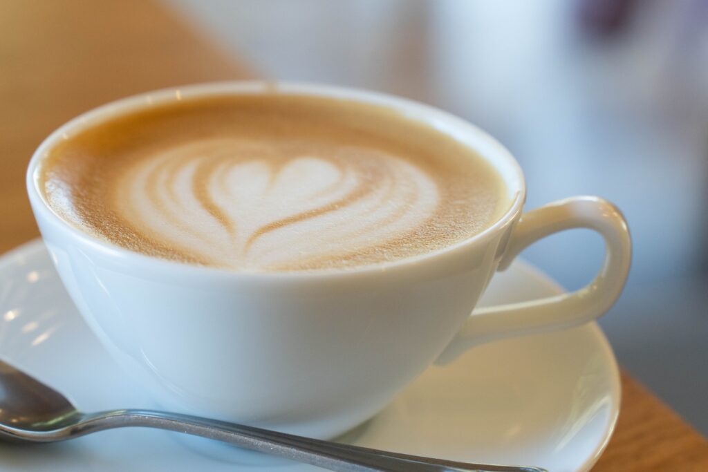 カメラでカフェスナップした写真