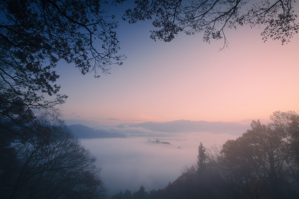 越前大野城の雲海
