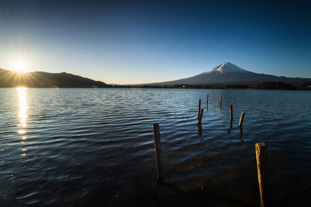 広角レンズで撮影した風景