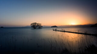 マジックアワー、夕焼けの風景