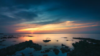 マジックアワーの風景。リバースGNDを使って撮影