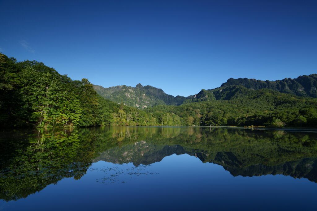 CPLフィルターで空の青さが深みを増す。