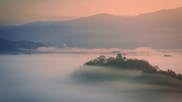 越前大野城の雲海