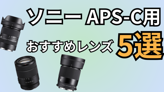 SONY APS-C用おすすめレンズ記事のアイキャッチ画像